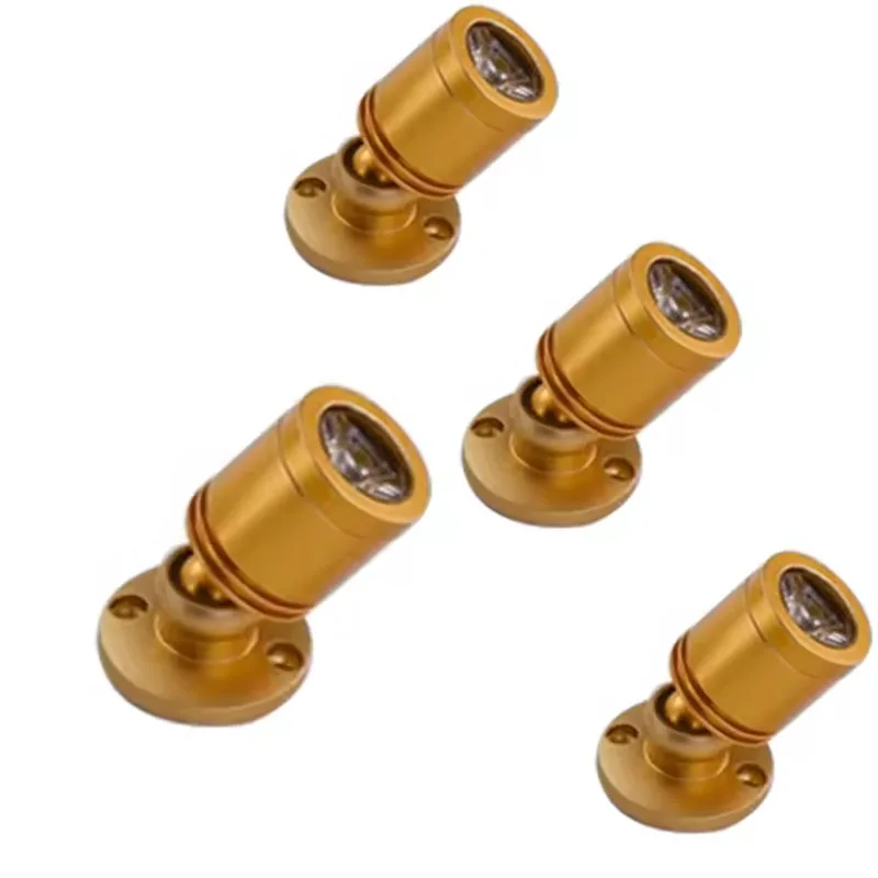 

4PCS Mini Ceiling Down Lights LED Spotlights 3W AC85-265v Surface Mounted Light Bulbs for Cabinet Counter Showcase