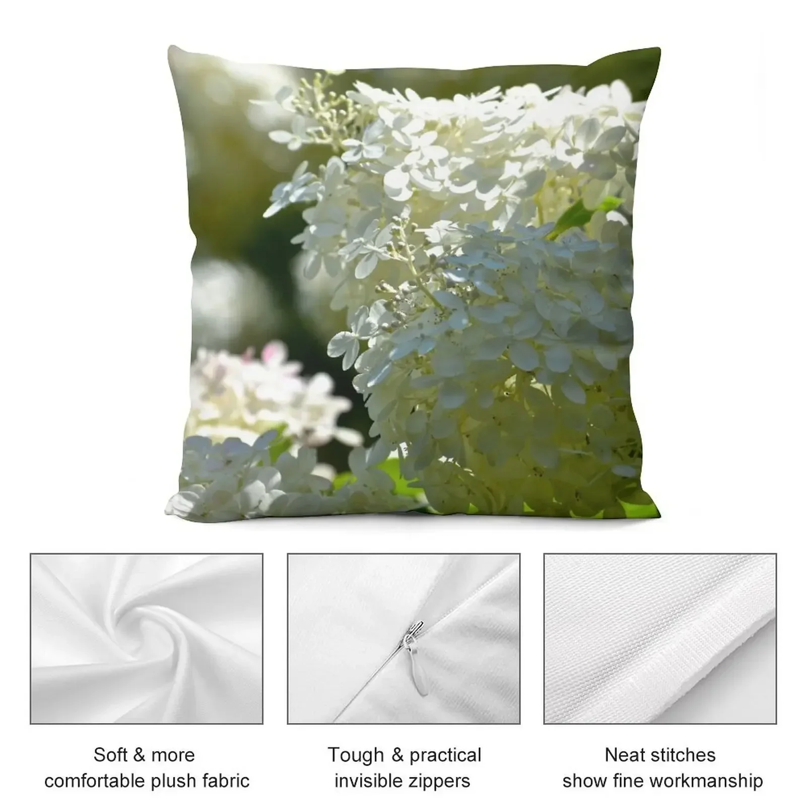 hydrangeas Throw Pillow Sitting Cushion anime girl Decorative Cushion Cover pillow