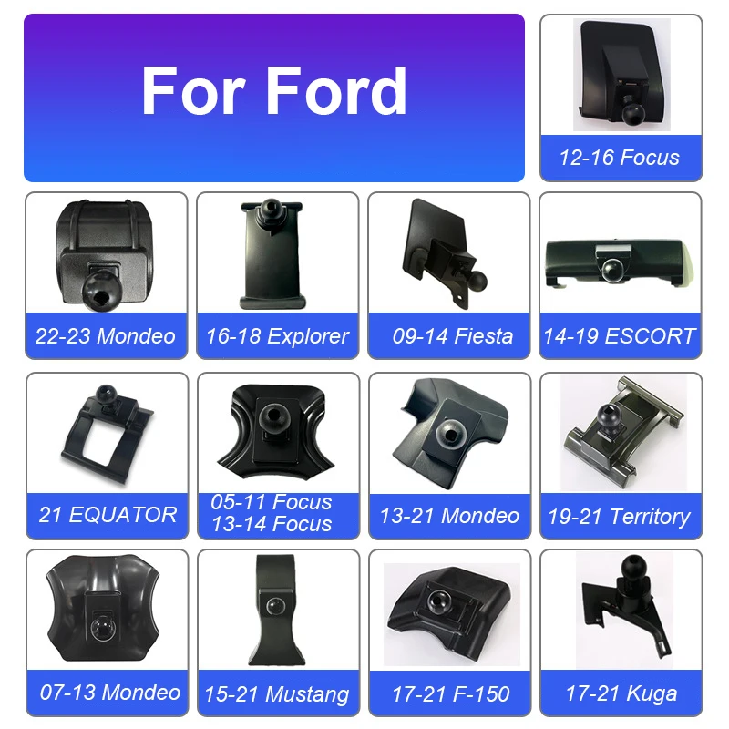 Car Mobile Phone Holder Navigation Bracket Dedicated Base For Ford Mustang Explorer F-150 Mondeo Escort Focus Kuga Territory