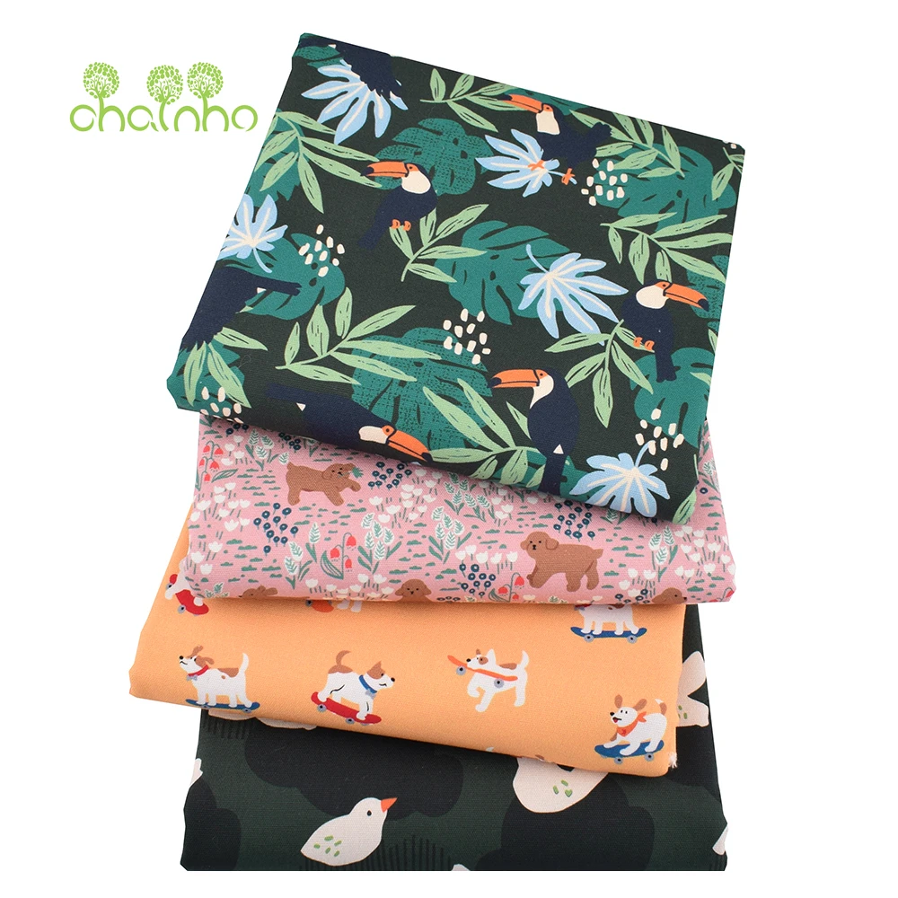 

Chainho,Printed Cotton Canvas Fabric,DIY Sewing Quilting Material,Home Decoration Cloth For Sofa,Curtain,Bags,Cushion,CF37