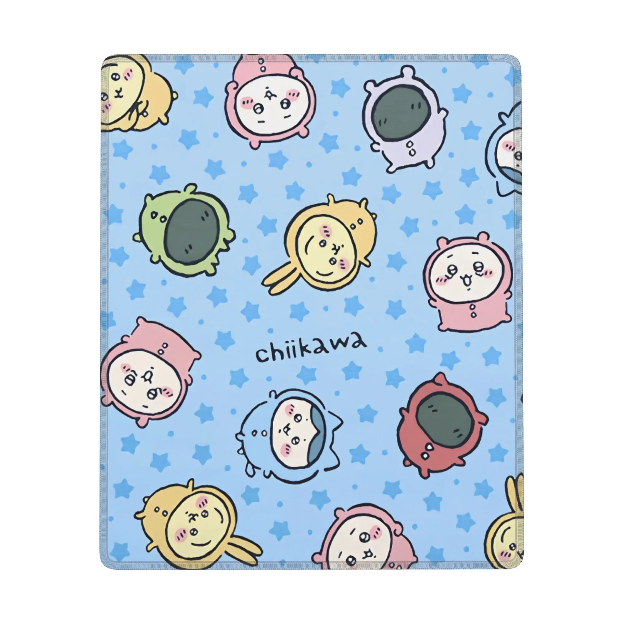 

Резиновый коврик для мыши Chiikawa, нескользящий настольный кожаный водонепроницаемый, устойчивый к царапинам, легко чистящийся коврик для ПК, ноутбука, рабочего стола