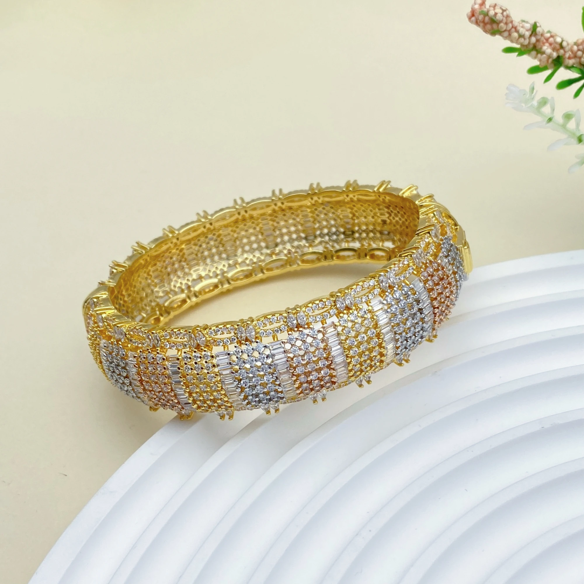 

JRH позолоченный браслет из сверкающего циркония для женщин, подарок, роскошная минималистичная цепочка на каждый день