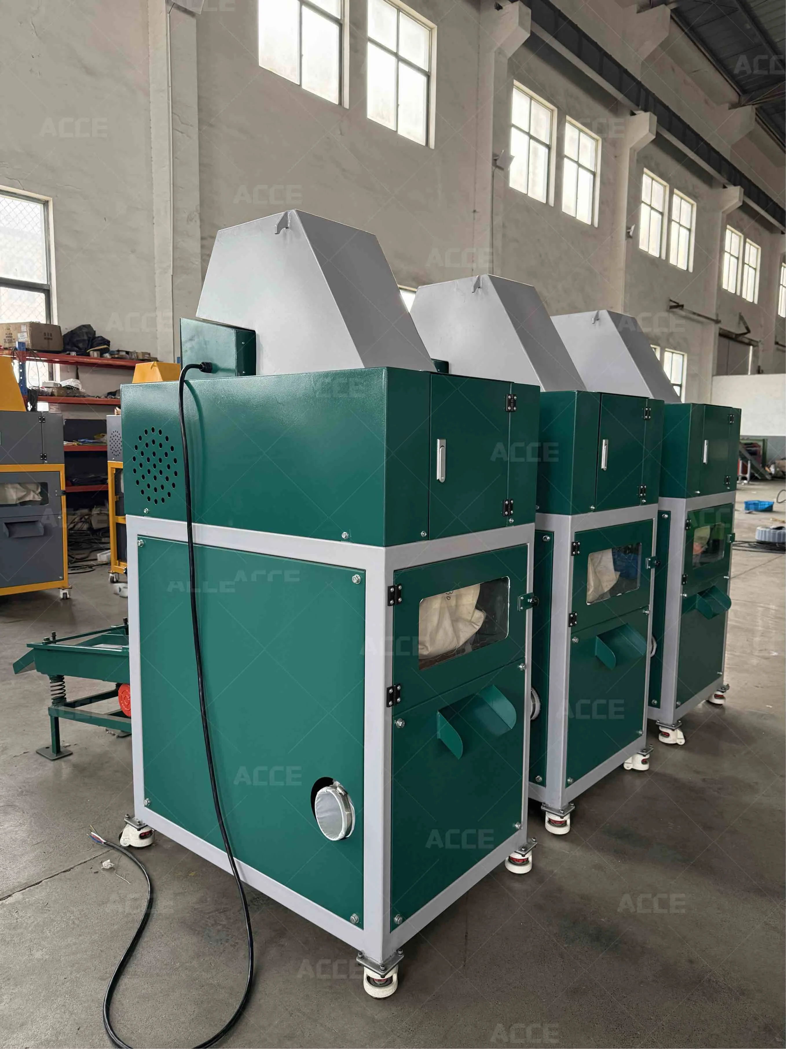 Mini trituradora de chatarra de máquina granulador de cables para separación de plástico de aluminio y cobre