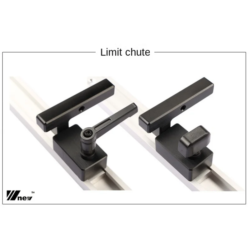 Woodworking table workbench positioning modification limit ruler woodworking slider chute limit flip DIY tool