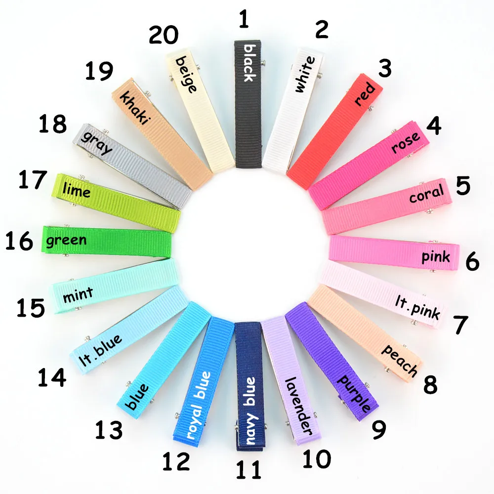 

Заколка для волос из ребристой ткани, 5 см, 50 шт./лот, аксессуары для волос из материала «сделай сам», двойной зубец, детские заколки для волос в виде утконоса