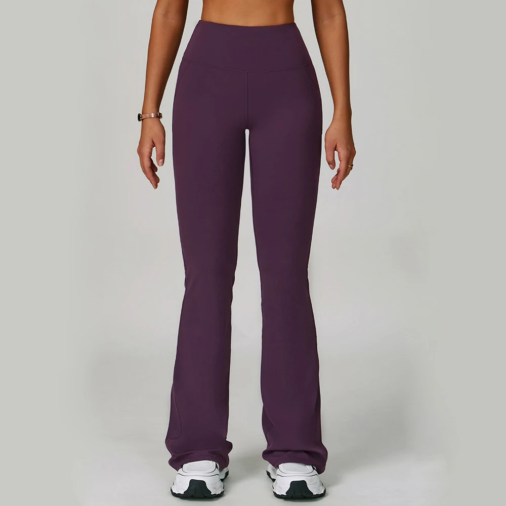 

Women's Flared Sports Leggings Gym Yoga Pants Trousers High Waist Fitness Tights Exercise Leggings ropa yoga push-up legging gym