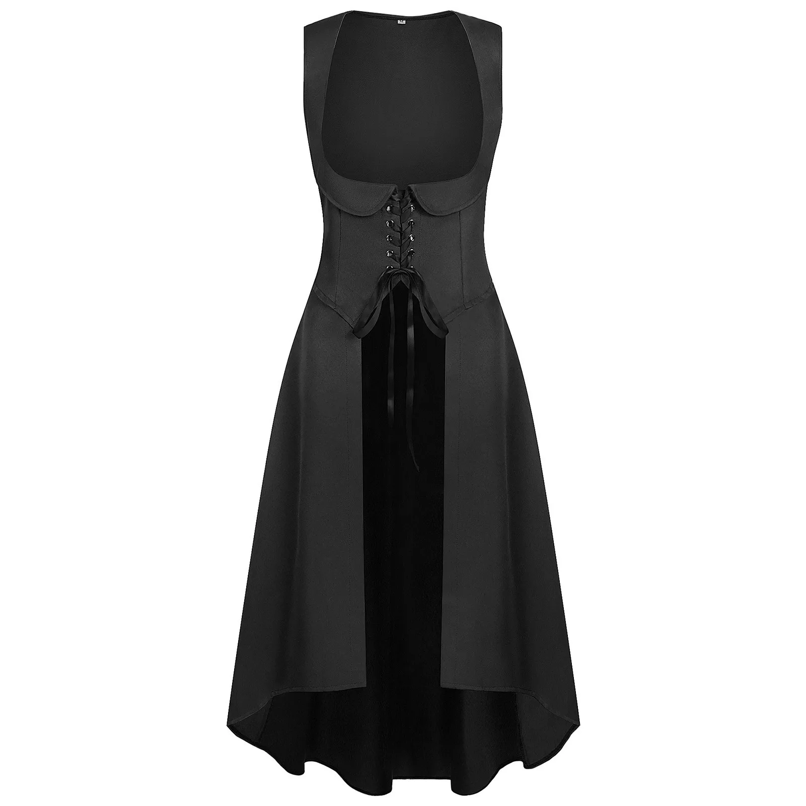 Long Dress Cosplay Costume Dress European and American Fantasy Halloween with Medieval Renaissance Stage Costume for Women - view 5
