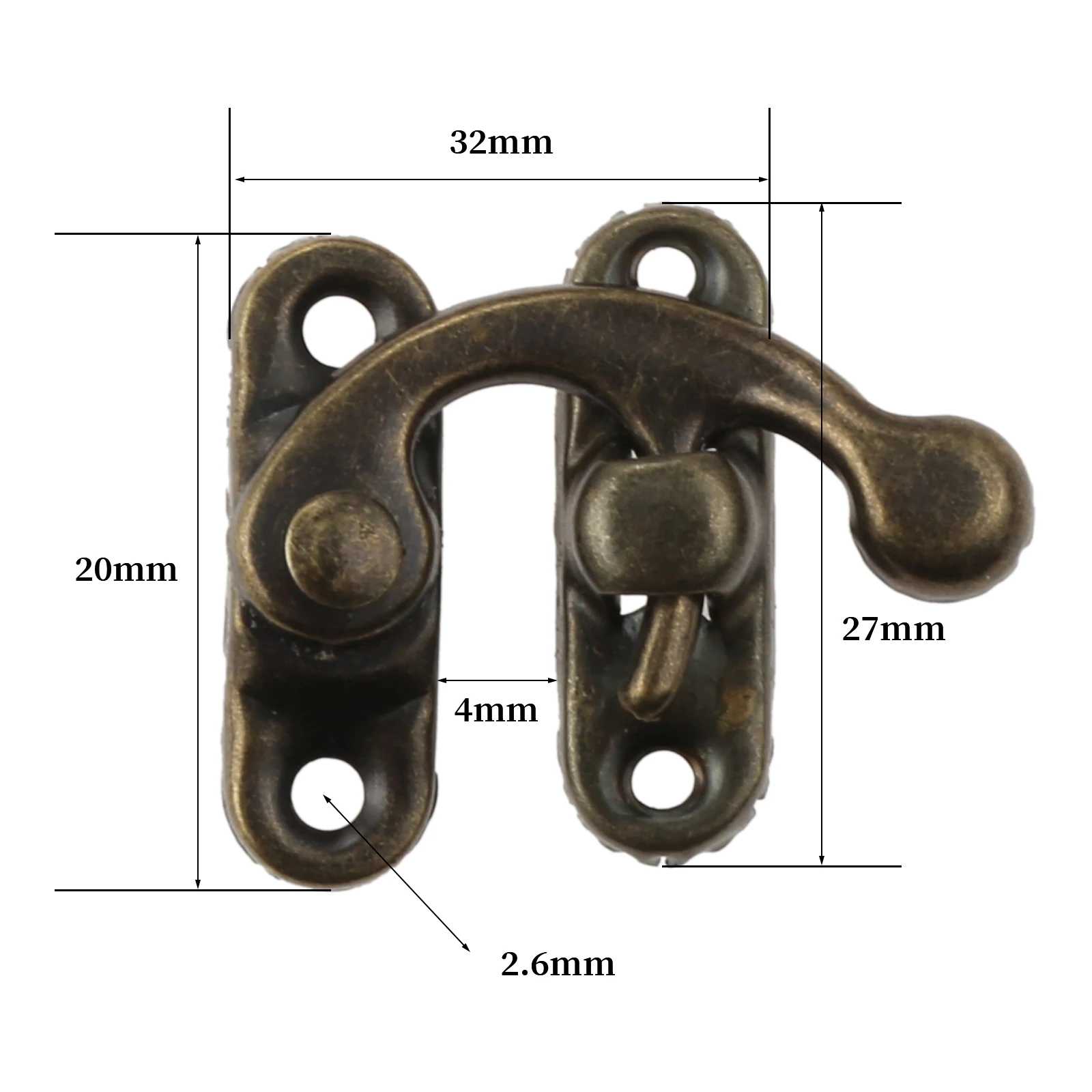 28pcs/set Wood Box Hardware Set Antique Bronze Metal Latch Hasp Hinge Corner Protector w/screw Jewelry Box Decor Wine Case Chest