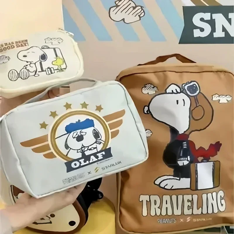

Snoopyed 4-Piece Multi-Functional Storage Bag Set Cosmetic Pouch Lipstick Headphone Data Cable Organizer Coin Purse Portable