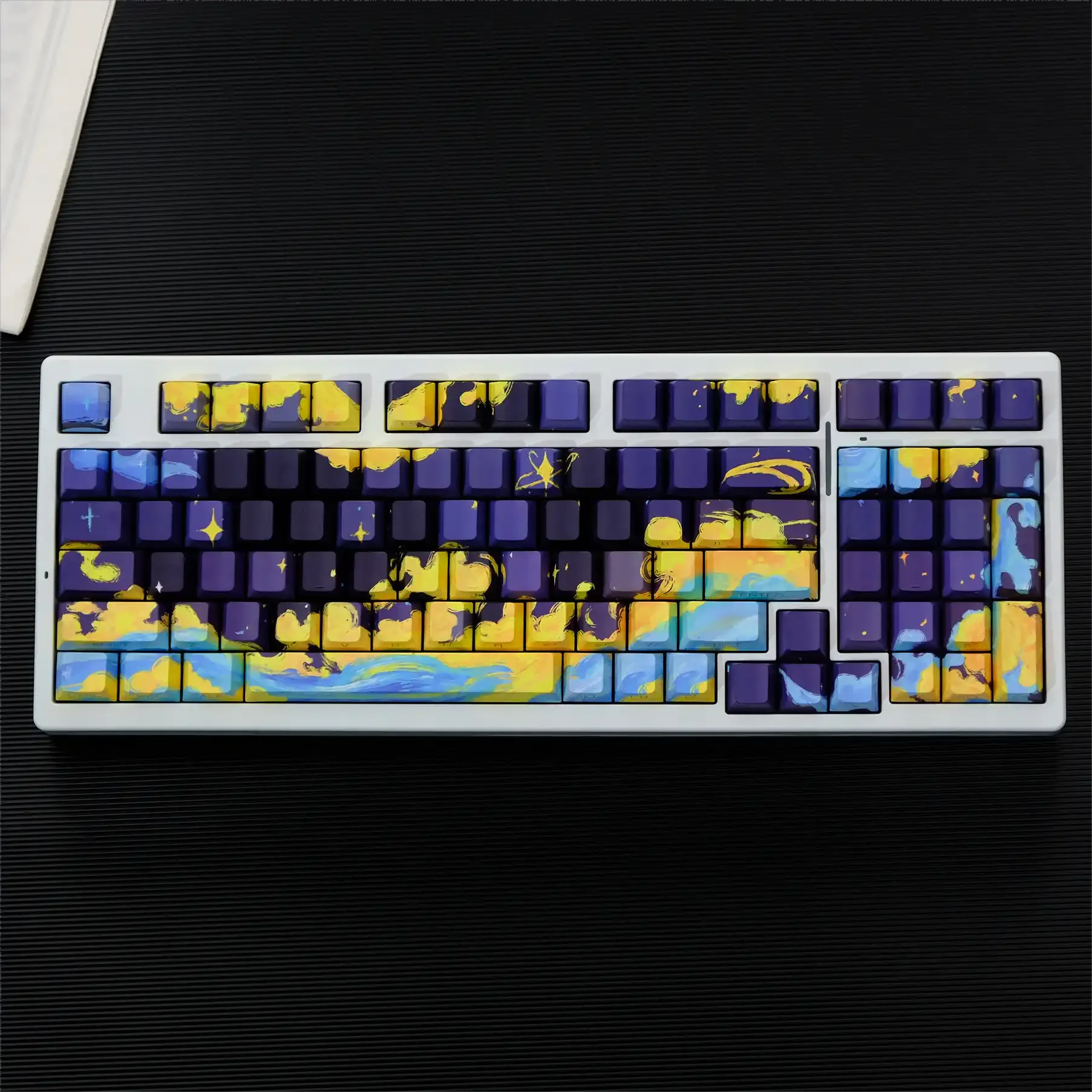 New Moon God Oil Painting Theme Keycaps Original Personality Side Carving Transparent Cherry Height Mechanical Keyboard Keycaps