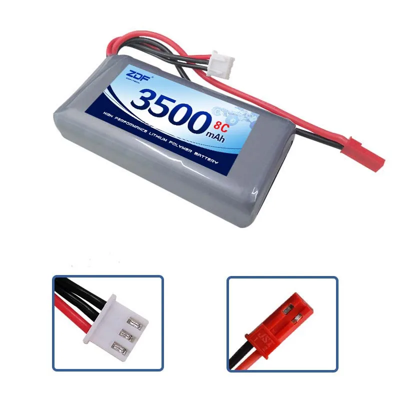 2S 7.4V 2000mah 3500mah 4000mah 8C bateria Lipo JST dla Jumper T16 T12 T18 RC nadajnik radiowy OPENTX Radiomaster TX16S TX18S