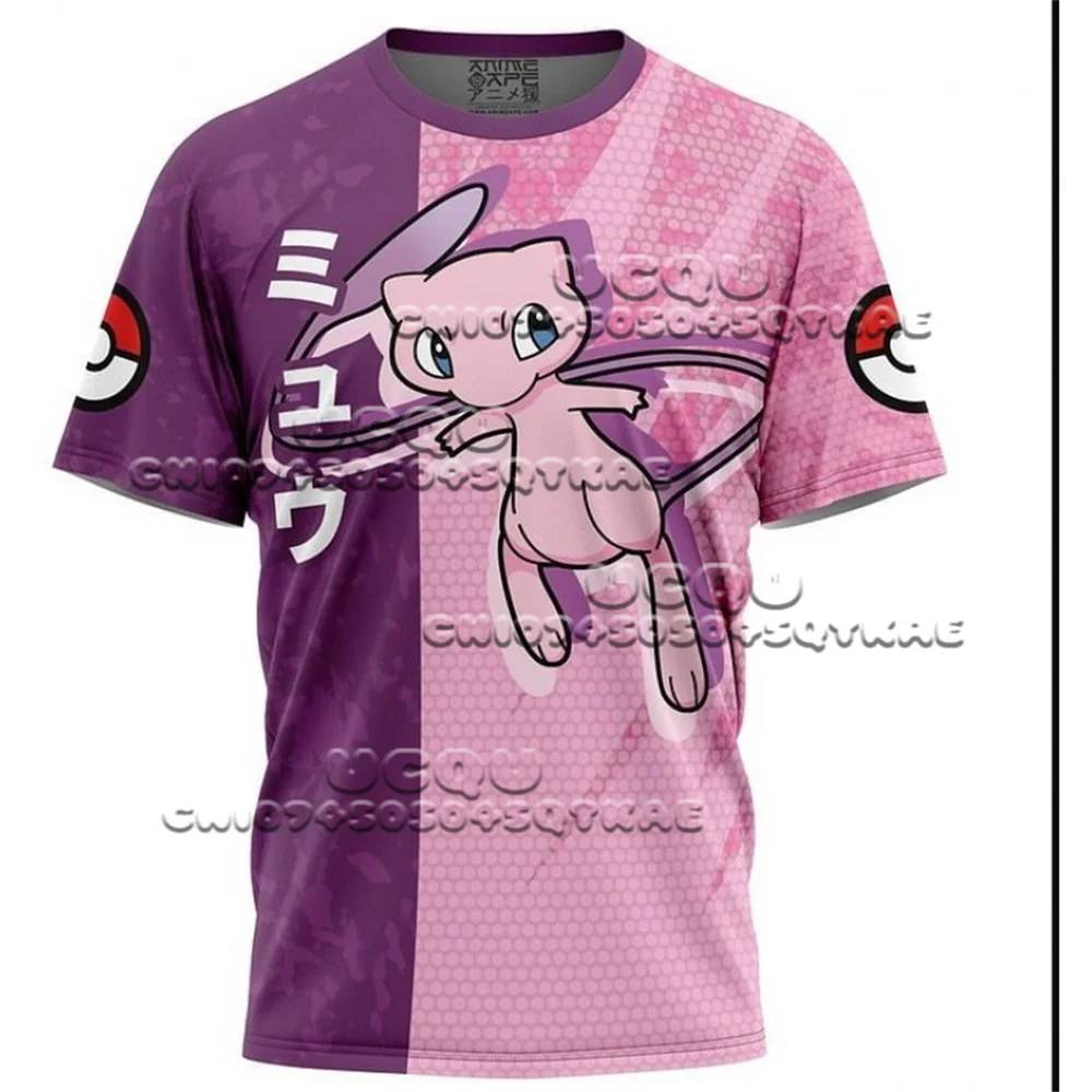 

25 футболка с 3D принтом покемонов для мальчиков и девочек, детская летняя мужская футболка с короткими рукавами, футболка с покемонами для мужчин, одежда