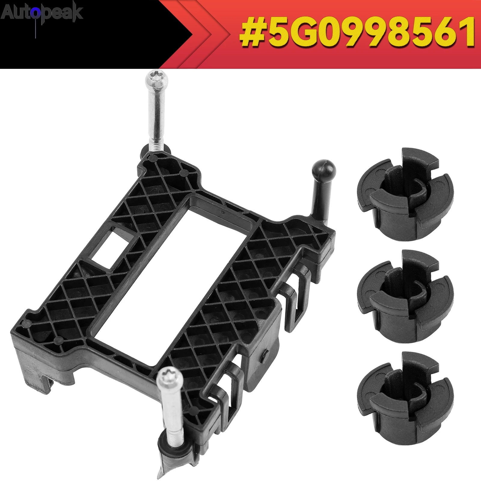 For VW Golf 7 Polo Audi A3 Seat Leon Front Radar Sensor Repair Set 5G0998561 Cruise Control Module ACC Adaptive Mounting Bracket
