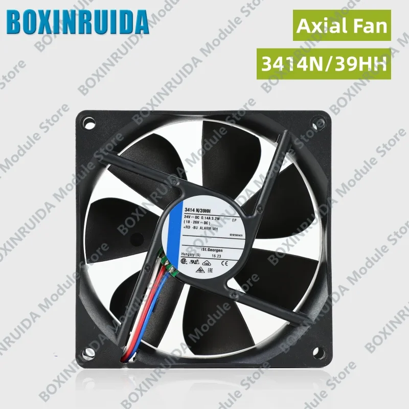 Brand new original 3414N/39HH compact axial flow cabinet cooling fan 92 * 92 * 25.4mm 24V
