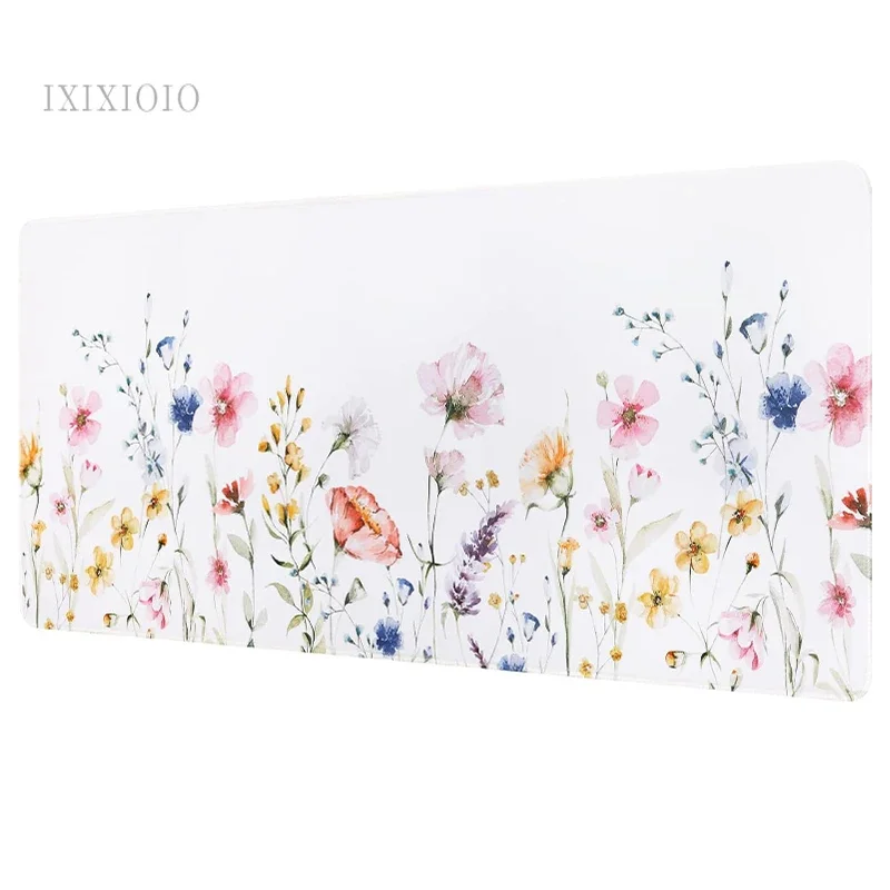 

Flower Aesthetics Mouse Pad Gaming XL HD Home Custom Large Mousepad XXL keyboard pad Non-Slip Office Soft Laptop Mouse Mats