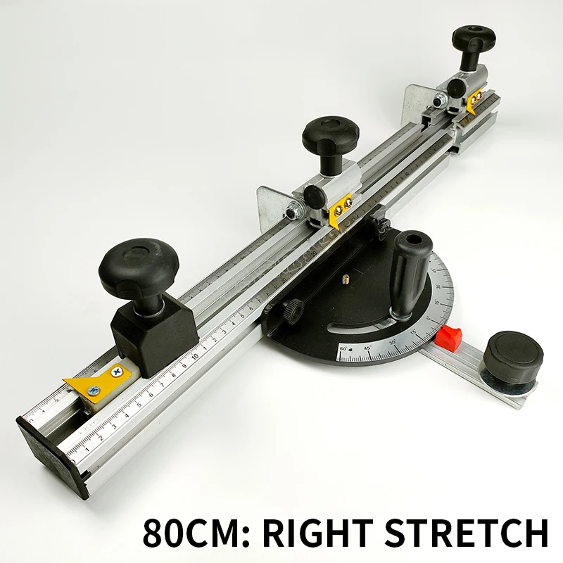 Imagem -04 - Esquadria de Alumínio Perfil Fence Precisão Deslizando Tabela Saw Ângulo Telescópico Backing Painel Saw Posicionamento