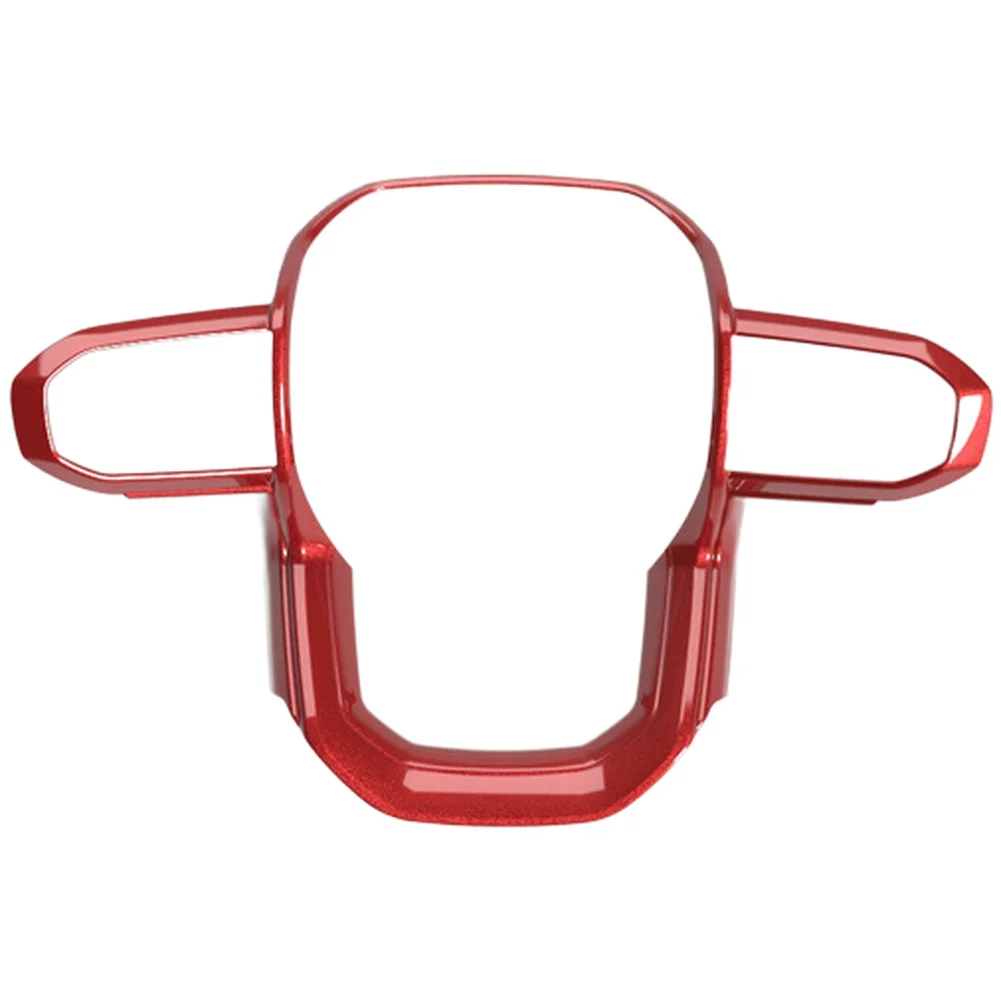 زر لهجة عجلة القيادة تقليم ديكور السيارة الداخلي مادة ABS سهلة التركيب تركيب سريع مقاومة للاهتراء