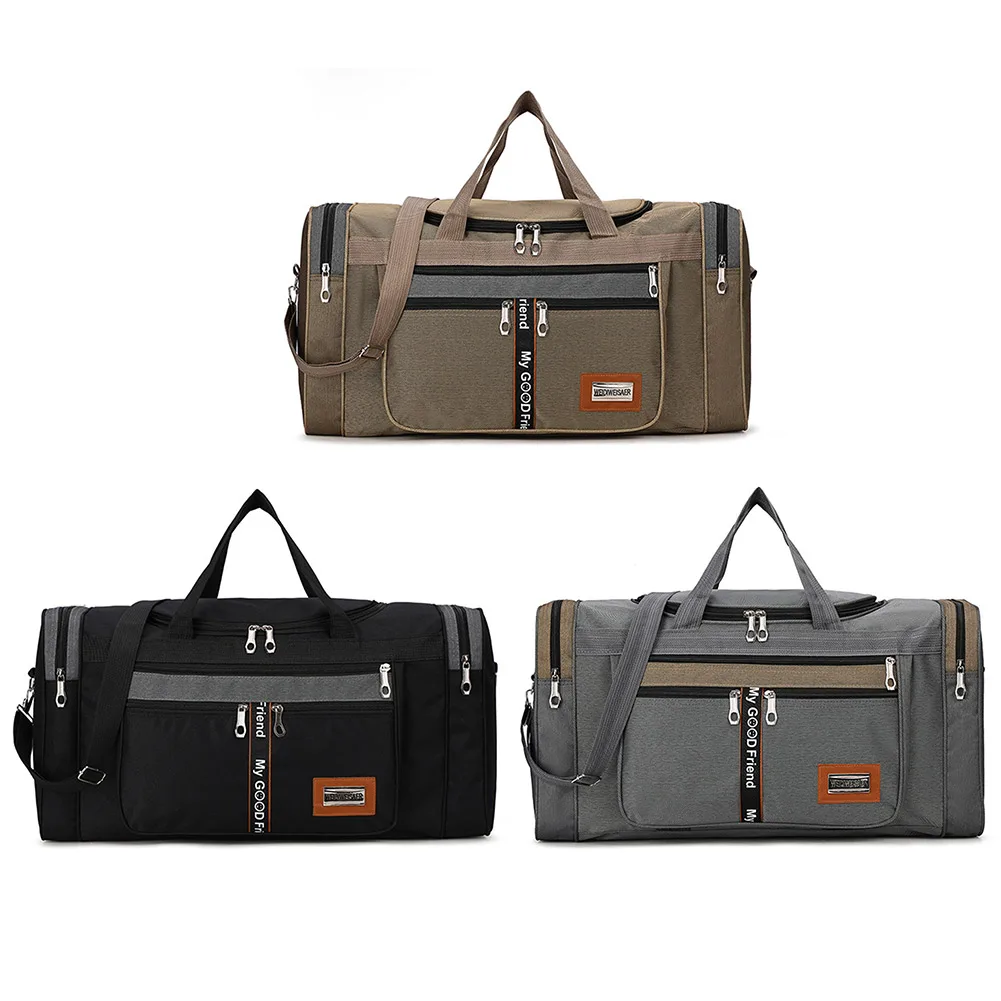 

Оксфордская сумка для фитнеса, большая вместительная сумка для фитнеса и тренировок, многофункциональная износостойкая регулируемая сумка на молнии для мужчин и женщин