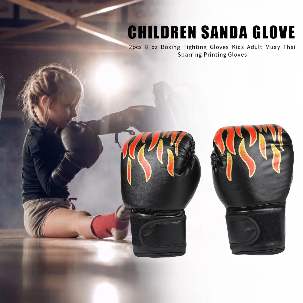 Kickboxing Boxing Gloves Muay Thai Fighting Gloves Breathable Children Kids Sparring Gloves for Easy Safety Working-out Ornament