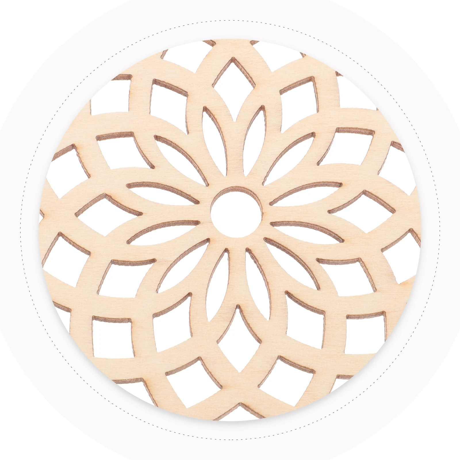 

Round Wooden Coasters Cup Mats Table Protectors for Home Kitchen Coffee Tea Drinks Wood Furniture