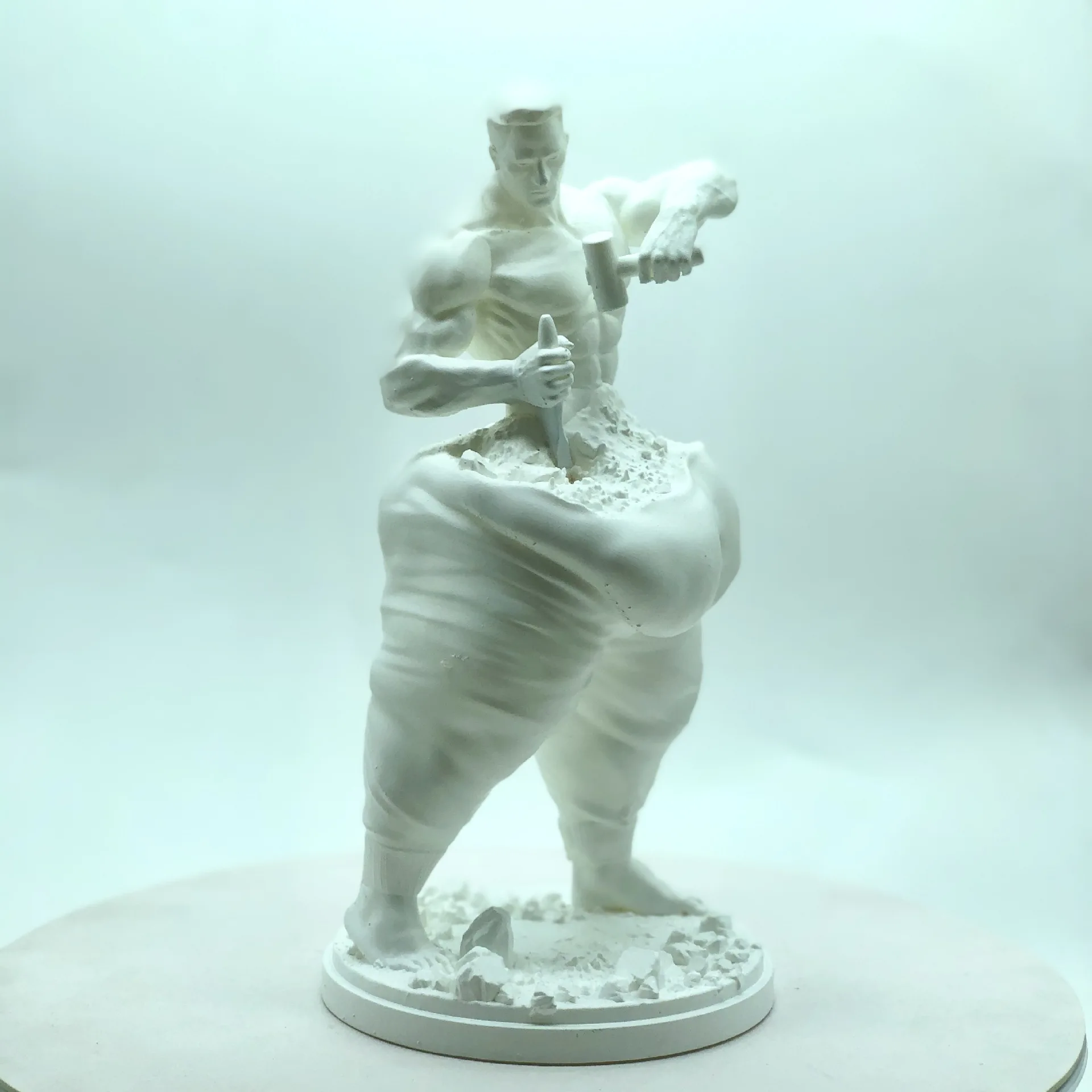 

Breaking the Fatty Fitness and Slimming Statue Men and Women Resin craftsmanship for body shaping and bodybuilding home decor