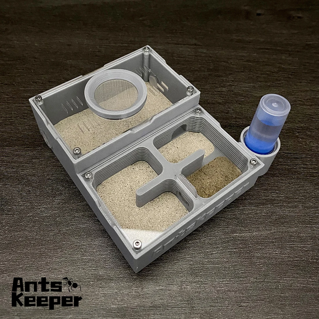 【Four Section】Flat Ant Farm with Indepedent Rooms for Ants keeper , Ant Hill House Nest for Small and Middle Ants Colony