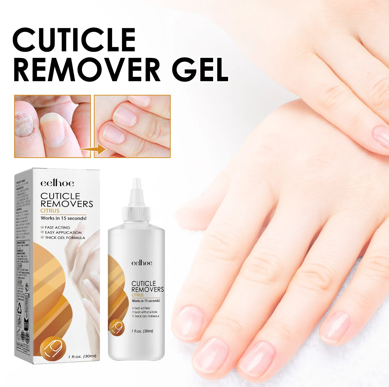 Exfoliating Gel Professional Cuticle Reduces Dead Skin Strengthens Nail Growth Moisturizing Nourishing And Softening Nail Gel