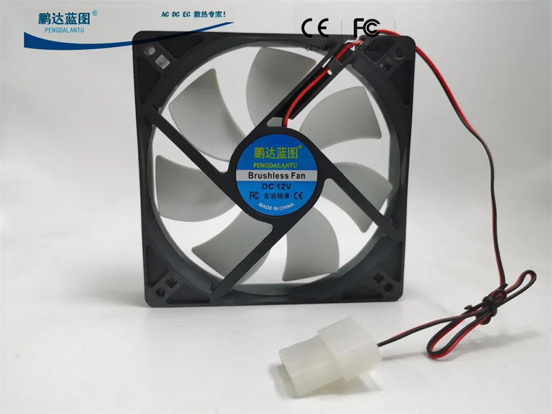 New Mute 12025 9025 8025 Computer Case 12V 12cm 9cm 8cm Large 4D Cooling Fan