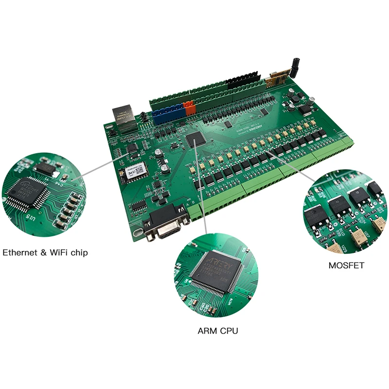 Rs232,rs485,modbus rf433m,http,mqtt,スマートホームオートメーションシステムを備えたKC868-H32BSデジタルリモコン,wifi,rj45リレーモジュール