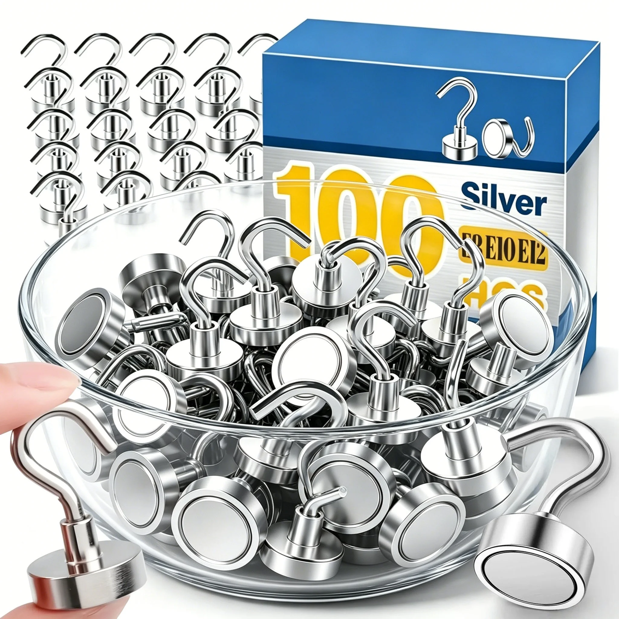 1-100pcs Metal Strong Magnetic Pushpins Magnets Pin Whiteboard Fridge Thumbtack Power Magnet Sheets Push Pins for Office School
