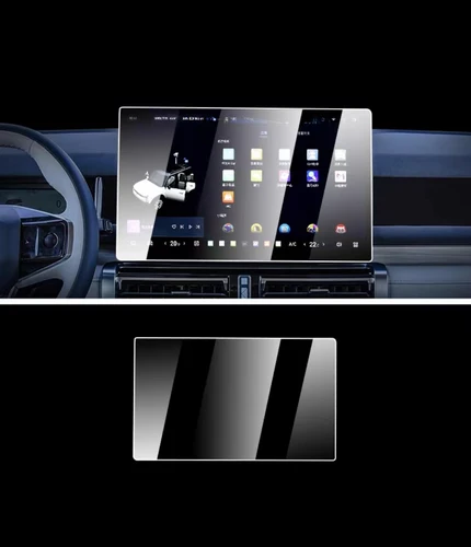 Imagen 2 del producto Para Jetour Traveller T2 2024 2023 15,6 pulgadas navegación gps vidrio templado y protector de película de pantalla de tablero