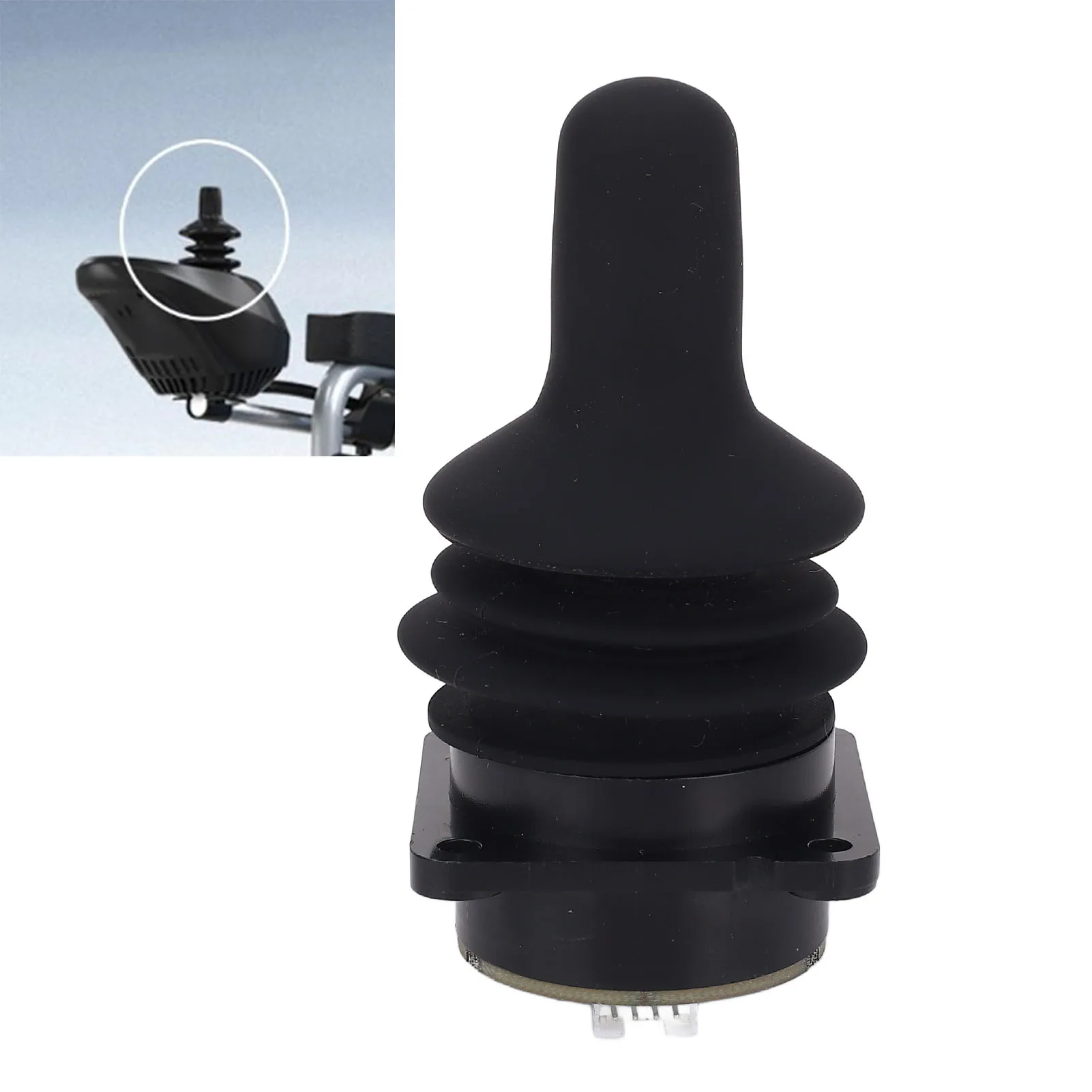 Rotating Control Rocker DC5V X and Y Double Axes 360 Degree Rotation Hall Effect Joystick  Design for Security System