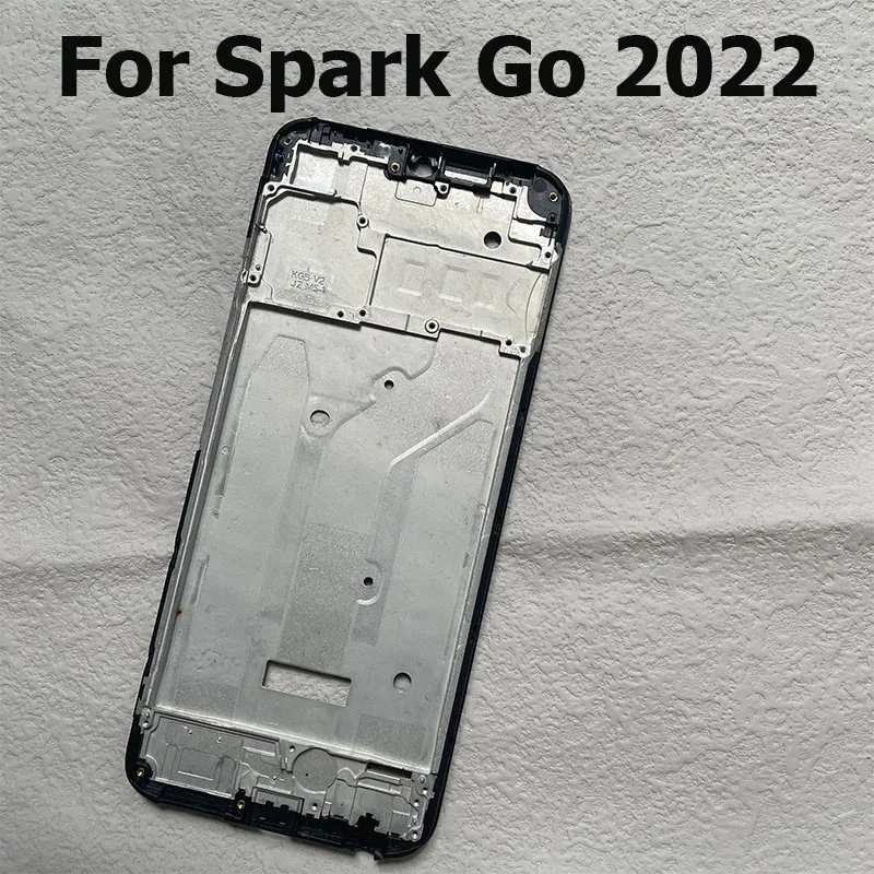 New For Tecno Spark Go 2020 2022 2023 2024 Middle Frame Front Bezel Cover Metal Chassis Housing Back Plate LCD Holder