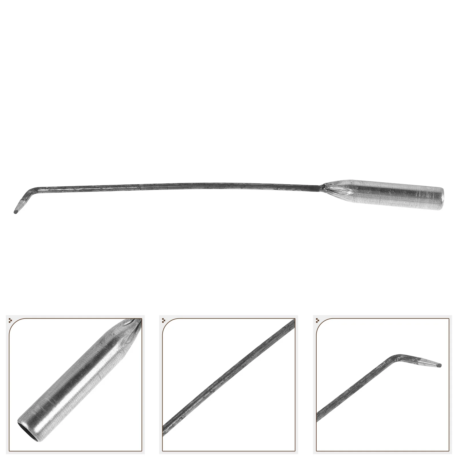 

Iron Fireplace Poker Long Handle Metal Fire Hook Fire Pit Poker Tool Indoor Outdoor Camping Accessory Fireplace Hook