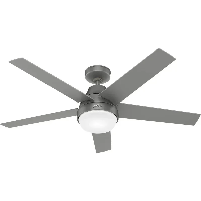 QWCompany 51315 Aerodyne Ceiling Fan,52,Matte Silver