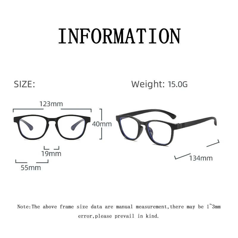 New Children Computer Glasses Fashionable Rectangle Frame Anti Blue Light Eyeglasses Lightweight Safety Silicone Eyewear