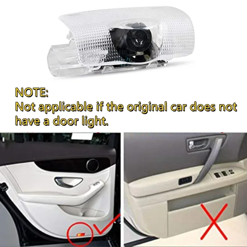 2Pcs Led Car Door Laser Projector Light For Mark X Reiz Welcome Light Emblem Lamps Auto Accessories