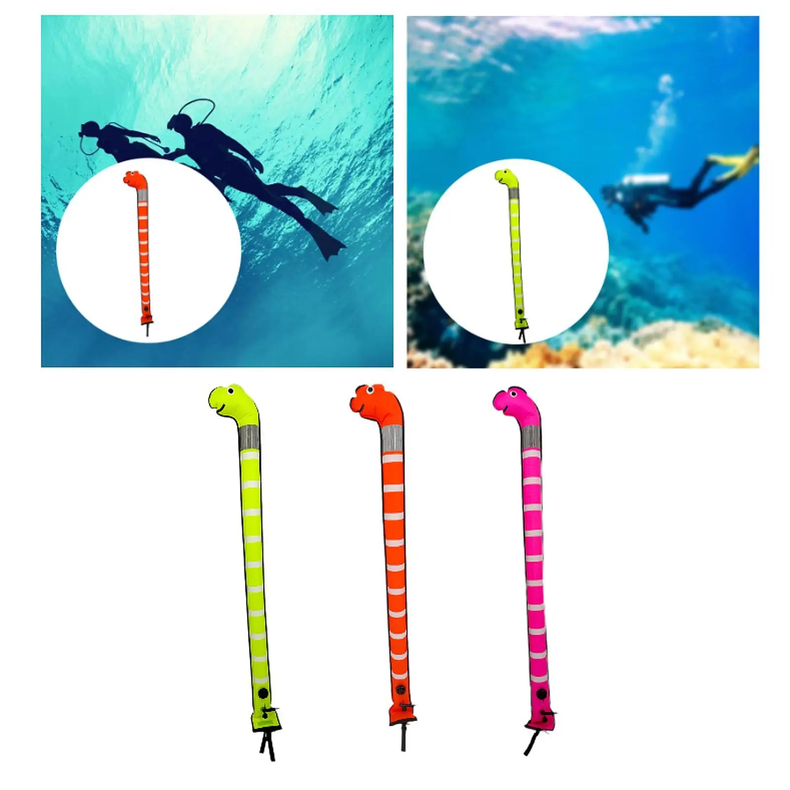 

Surface Marker Buoy Waterproof Resistant Underwater Safe Scuba Closed Bottom