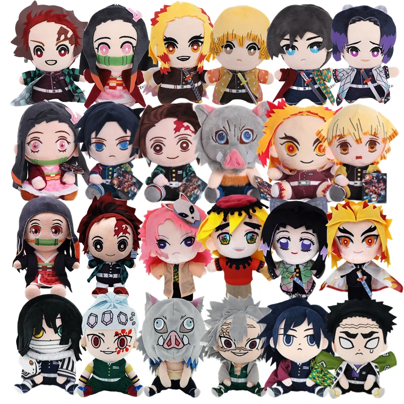 Duivel \'S Blade Serie Anime Pluche Knuffels Demon Slayer Cartoon Figuren Manga Zachte Poppen Tanjirou Nezuko Baby Verjaardagscadeaus