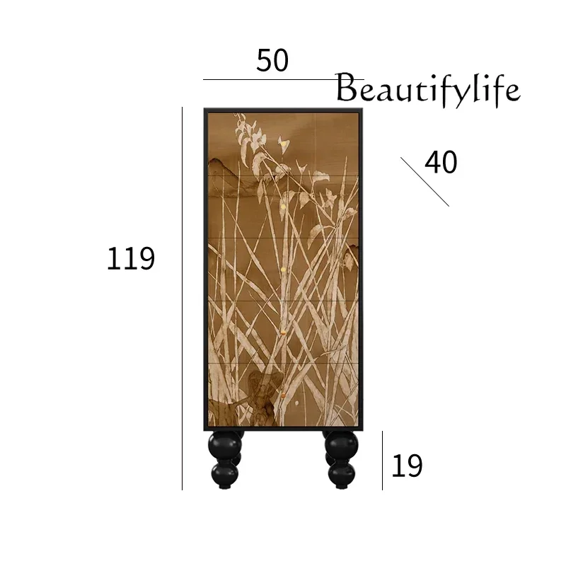 

Living room solid wood chest of drawers household Chinese style porch aisle lockerpara casa e decoração