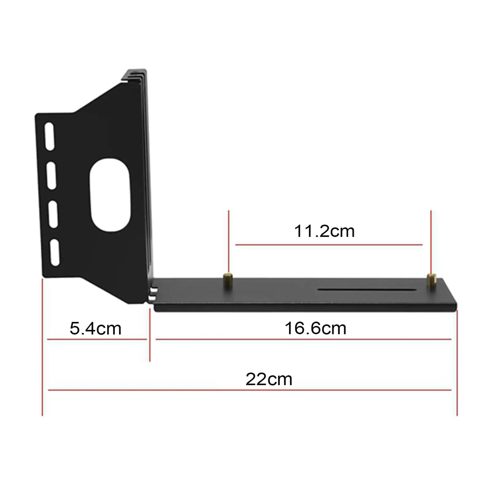 Adaptador de suporte vertical para placa gráfica PCIe 16X preto