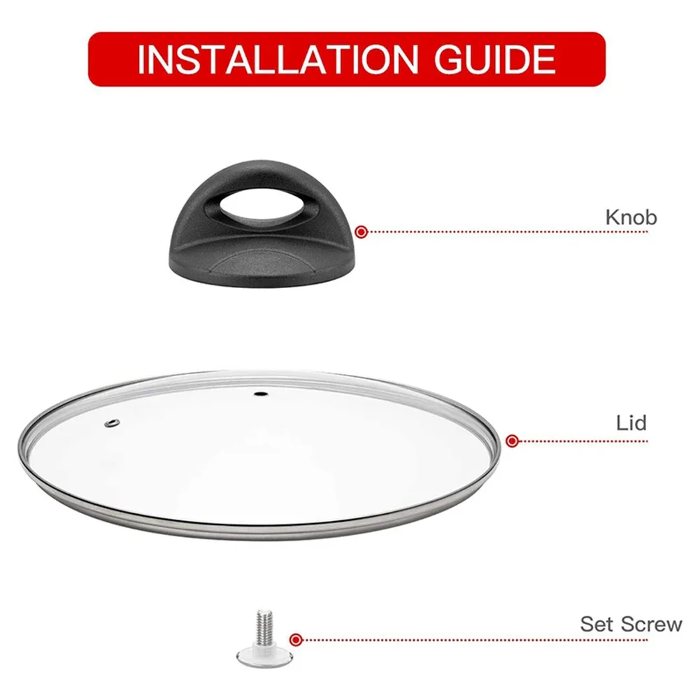 Universal Kitchen Cookware Substituição, Pot Pan Lid, Hand Grip Knob, Handle Cover, Kitchen Accessories Tools, 2Pcs