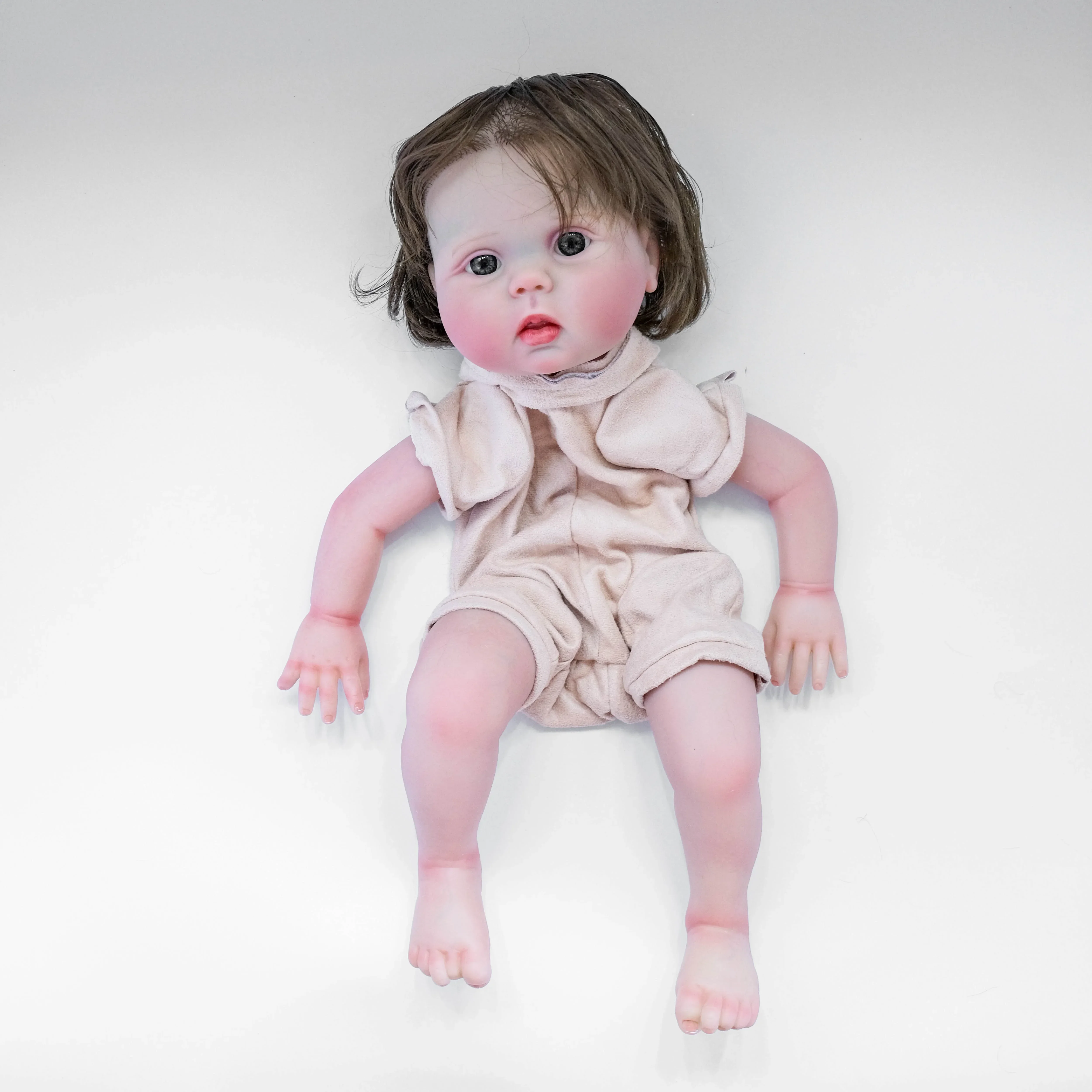 

20inch Lucy Awake Finished Painted Doll Kit DIY Already Painted Lifelike Doll Parts Cute DIY Toys