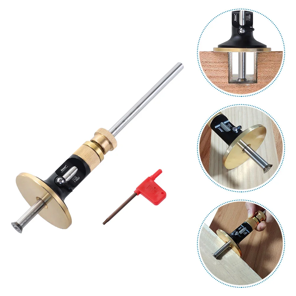 

Woodworking Marking Scribe Gauge Adjustable Precision Tool Aluminum Brass Stainless Steel Compact Design Easy For Home