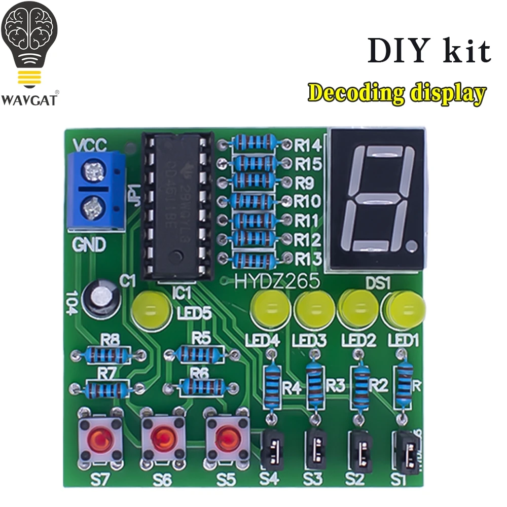 Decoding Display Electronic Manufacturing Loose Parts Training And Teaching Kit DIY Welding Matching Skills Simulation