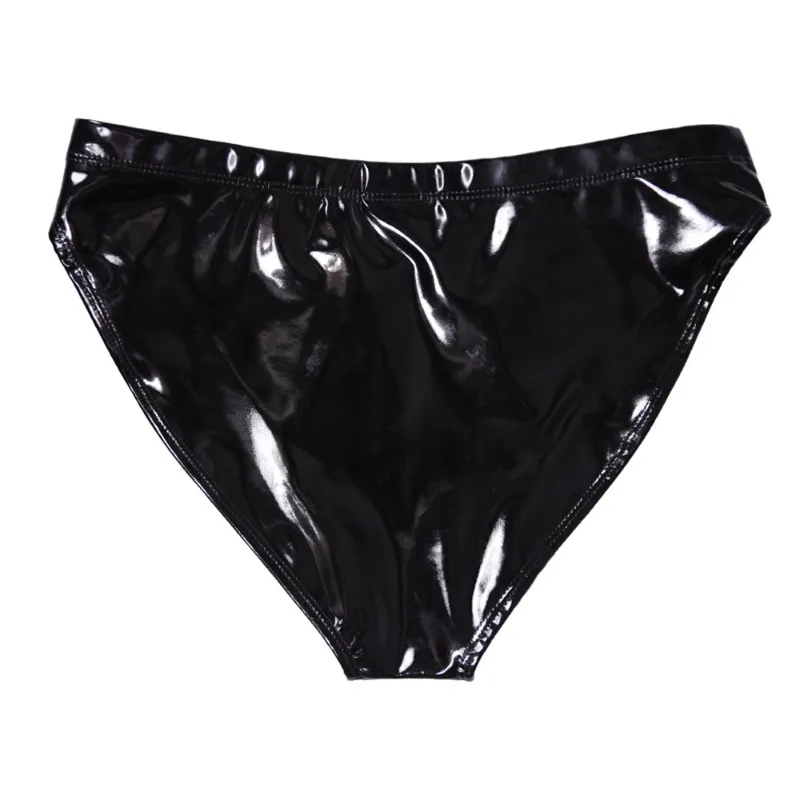 Slip a vita alta in lattice ed elastan, lucidi, effetto push-up, modellanti, sexy, aderenti, morbidi ed elastici per crossdresser