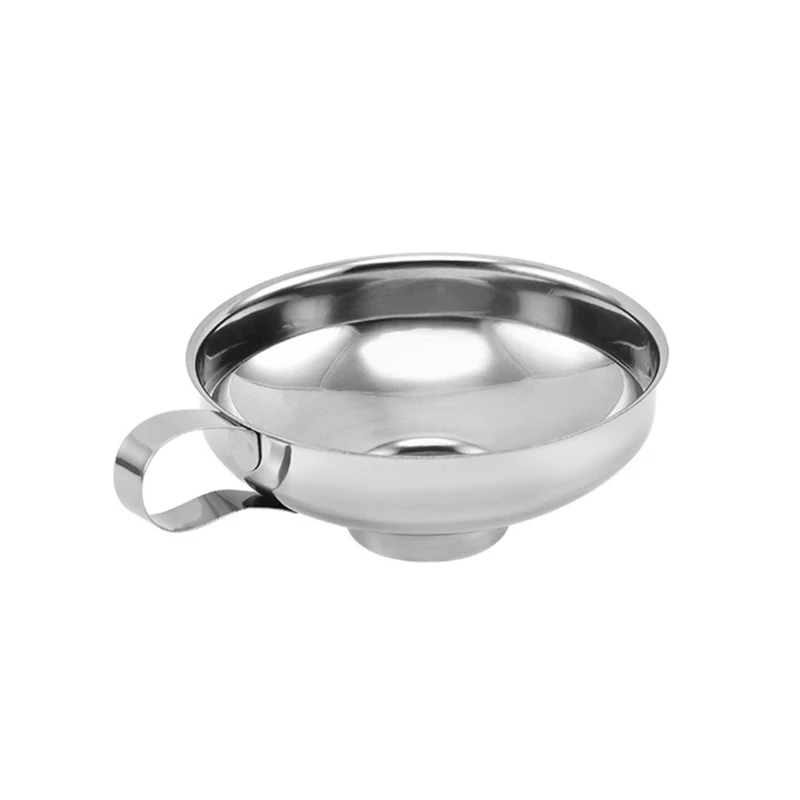 Wide Mouth Stainless Funnel for Cooking Enthusiasts Salad Hoppers Filter for Jar Dropshipping