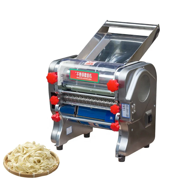 Stainless Steel Small Commercial Electric Fresh Noodle Making Machine Ramen Pasta Maker Dough Roller Sheeting Machine Price