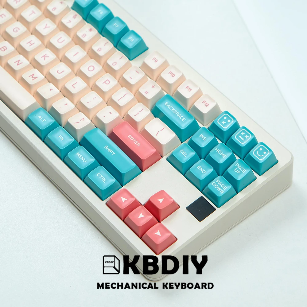 KBDiy SA Profile National Rhyme Keycaps for Mechanical Keyboard Keycap Custom Double Shot ISO PBT 161Key Caps for K500 GMK64