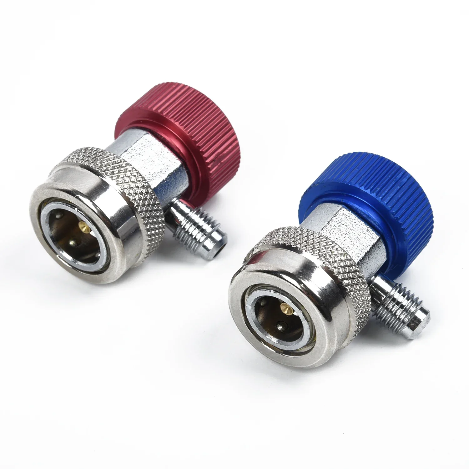 A/C R134a Car Air Conditioner Adapter Coupler Quick Connectors High Low Pressure Replacement Accessories